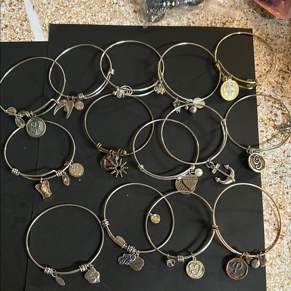 Mixed brands of bracelets